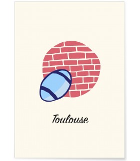 Affiche Minimaliste Toulouse