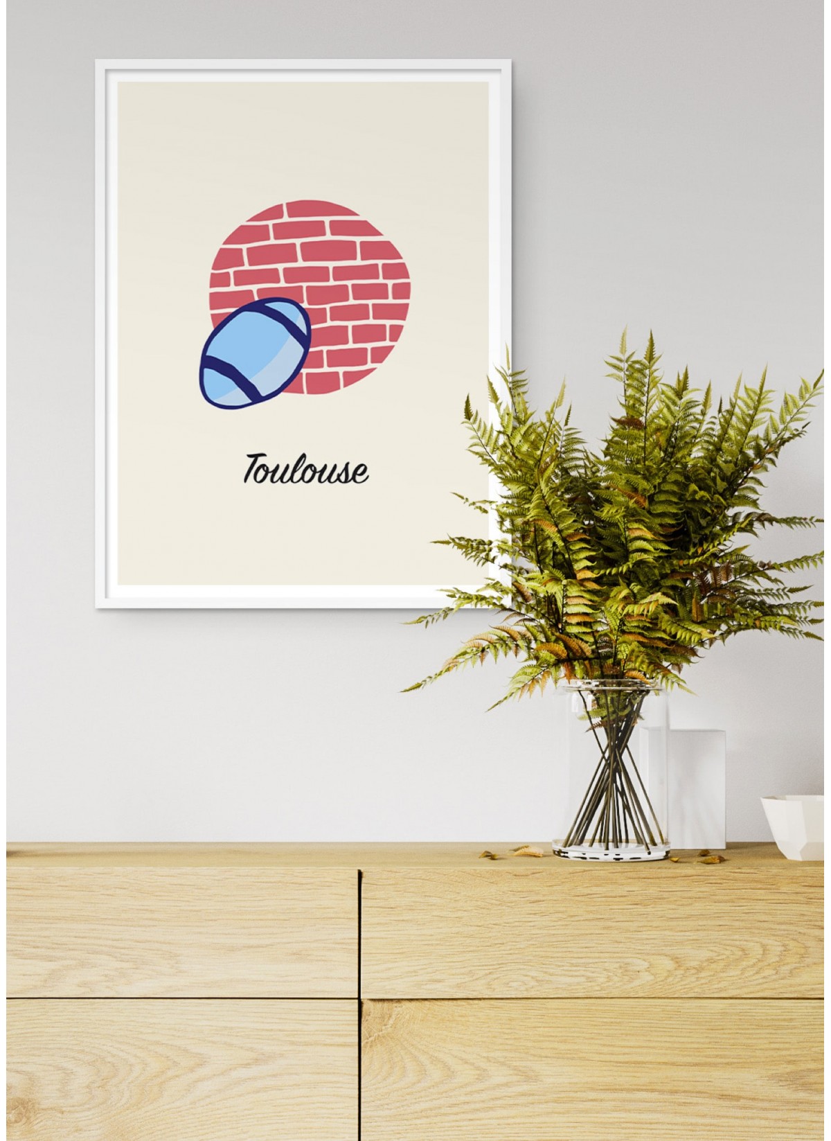 Affiche Minimaliste Toulouse