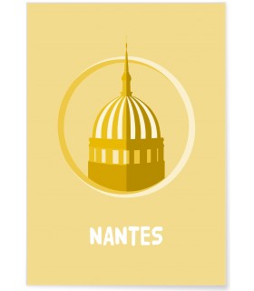 Affiche Minimaliste Nantes