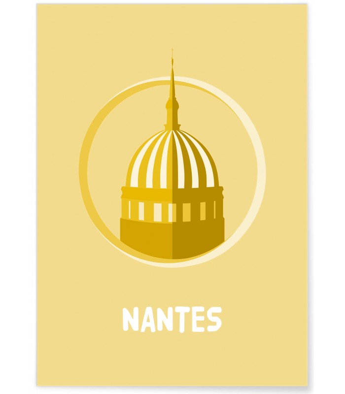 Affiche Minimaliste Nantes