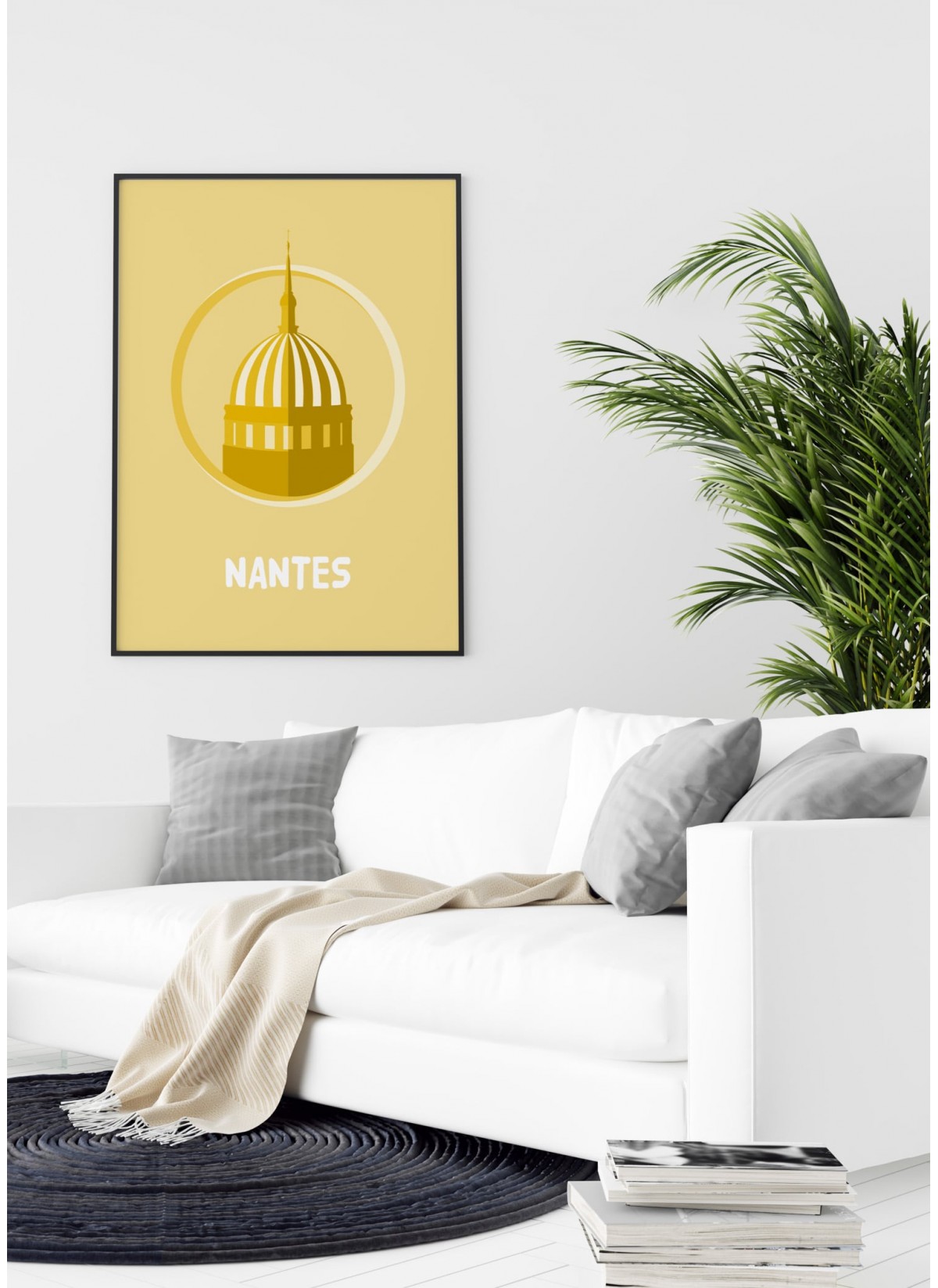 Affiche Minimaliste Nantes