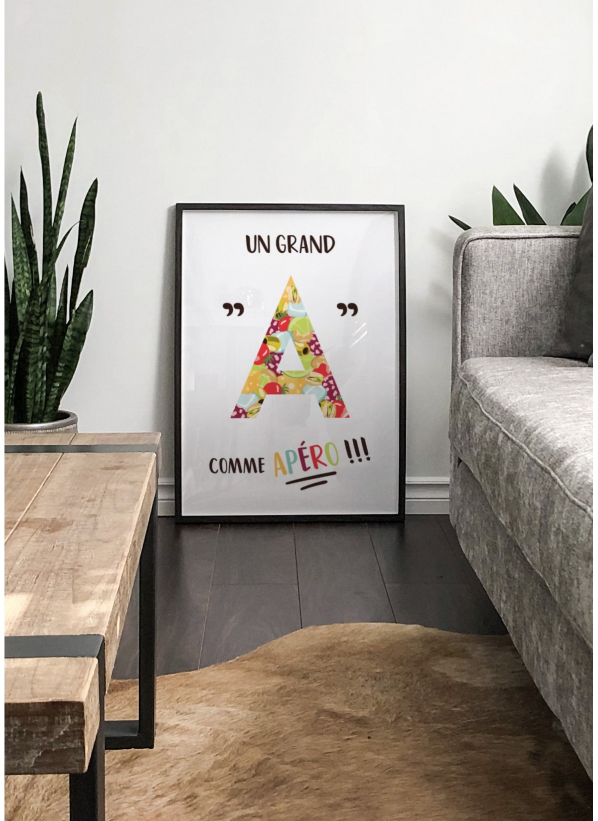 Affiche "Un grand A comme Apéro"