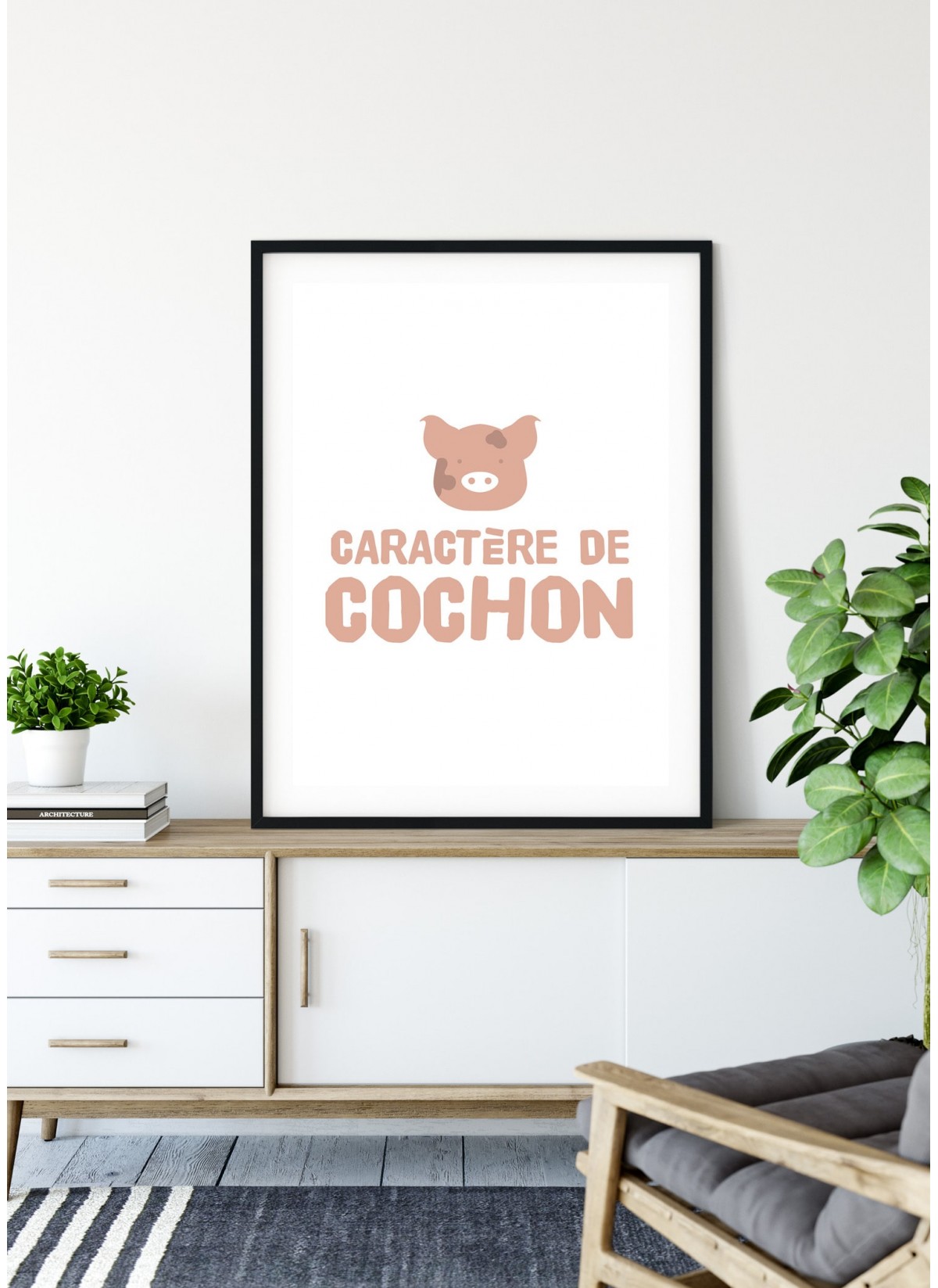 Affiche "Caractère de cochon"