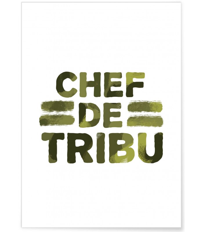 Affiche "Chef de tribu"