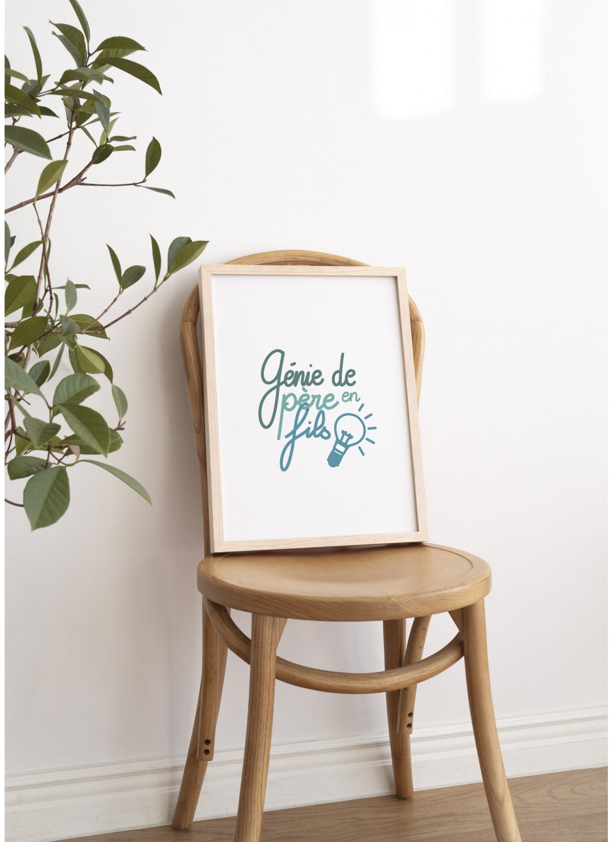 Affiche "Génie de père en fils"