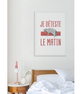 Affiche Je déteste le matin