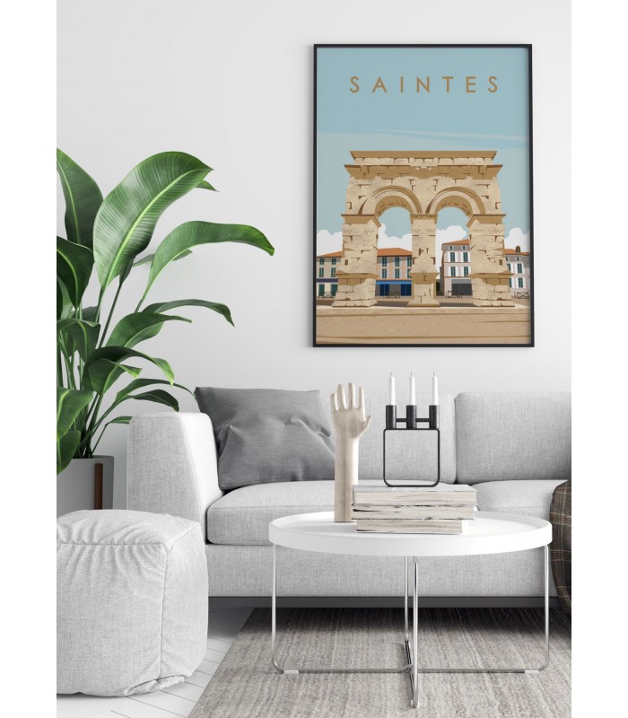 Affiche ville Saintes