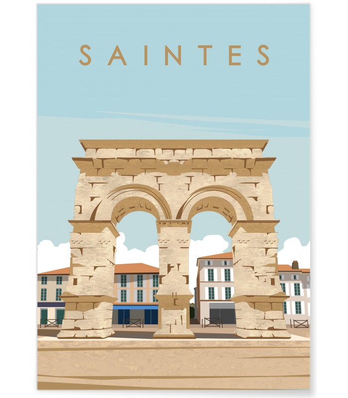 Affiche ville Saintes