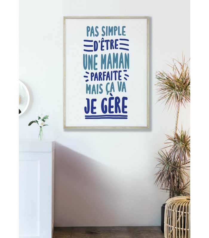 Affiche Pas simple Maman