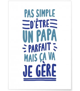 Affiche Pas simple Papa