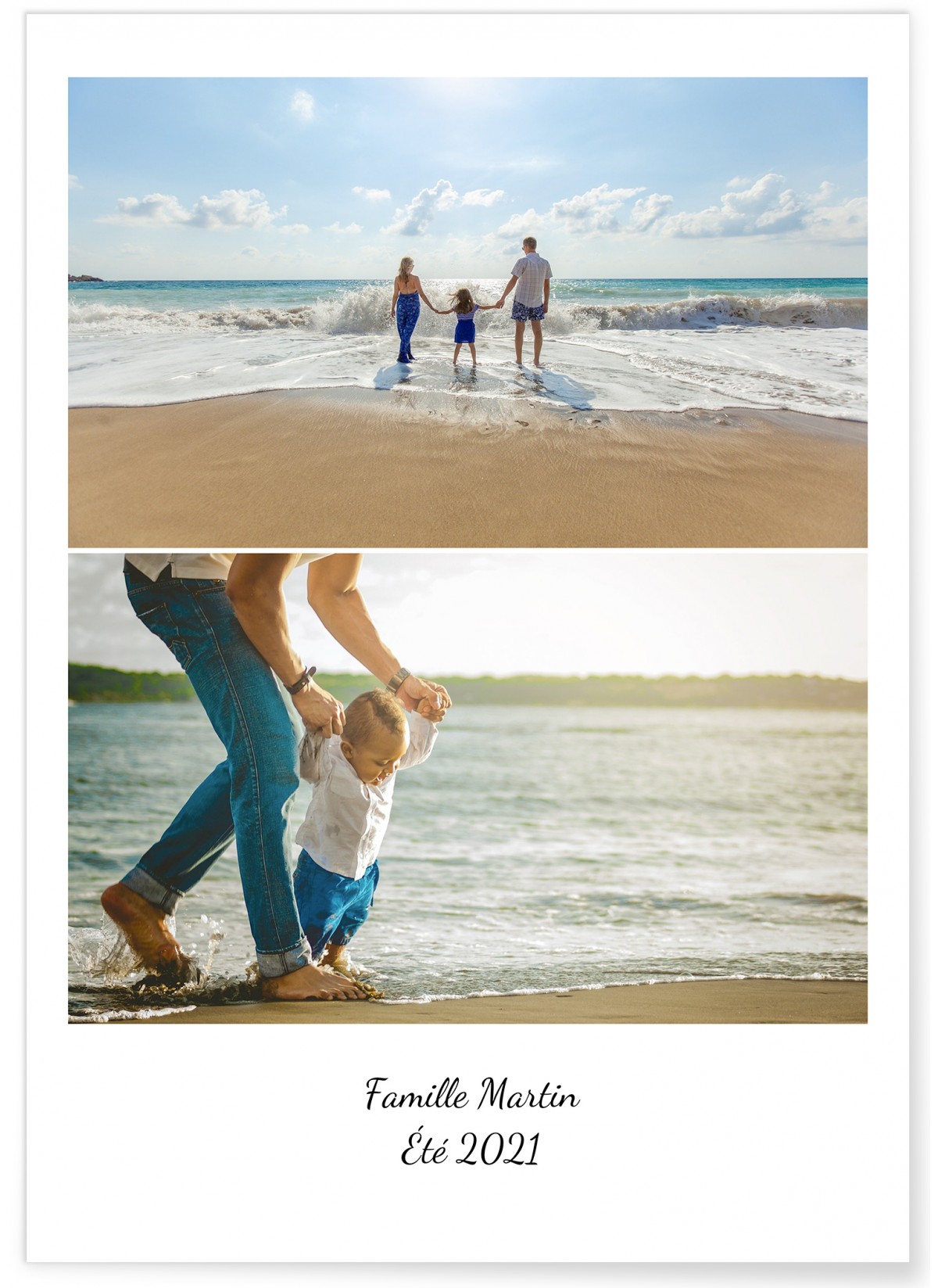 Affiche photo + texte portrait [personnalisable]