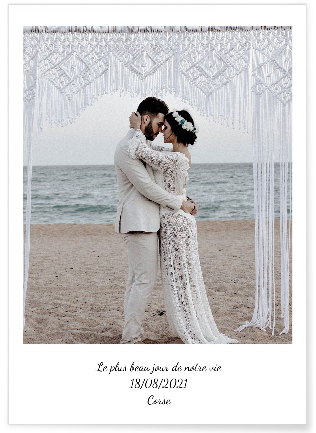 Affiche photo + texte portrait [personnalisable]