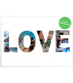 Affiche "Love" photos personnalisable
