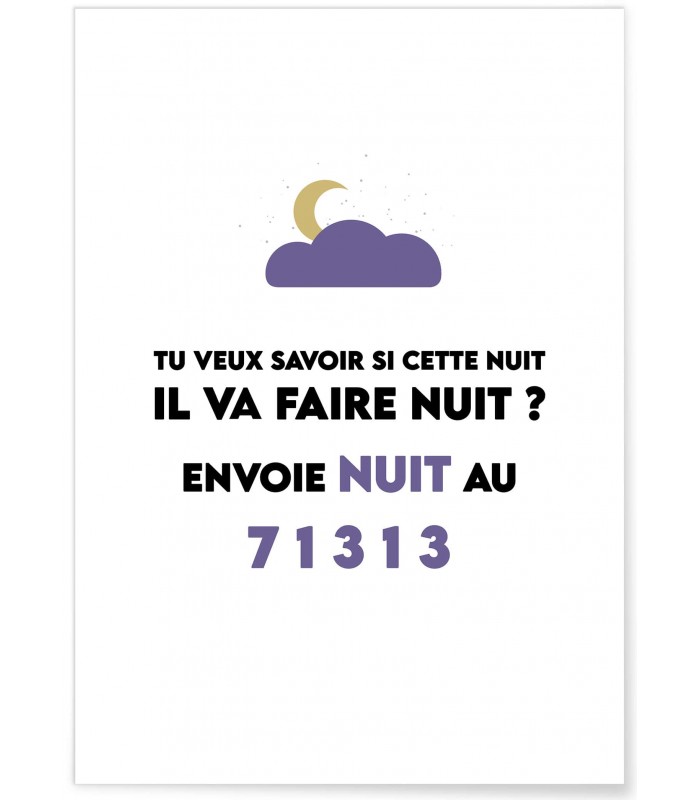 Affiche Envoie nuit