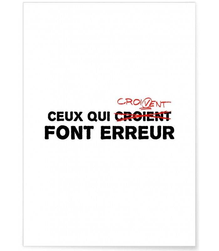 Affiche Ceux qui croivent