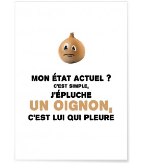 Affiche Oignon