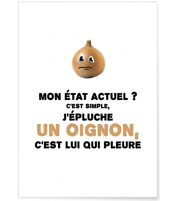 Affiche Oignon