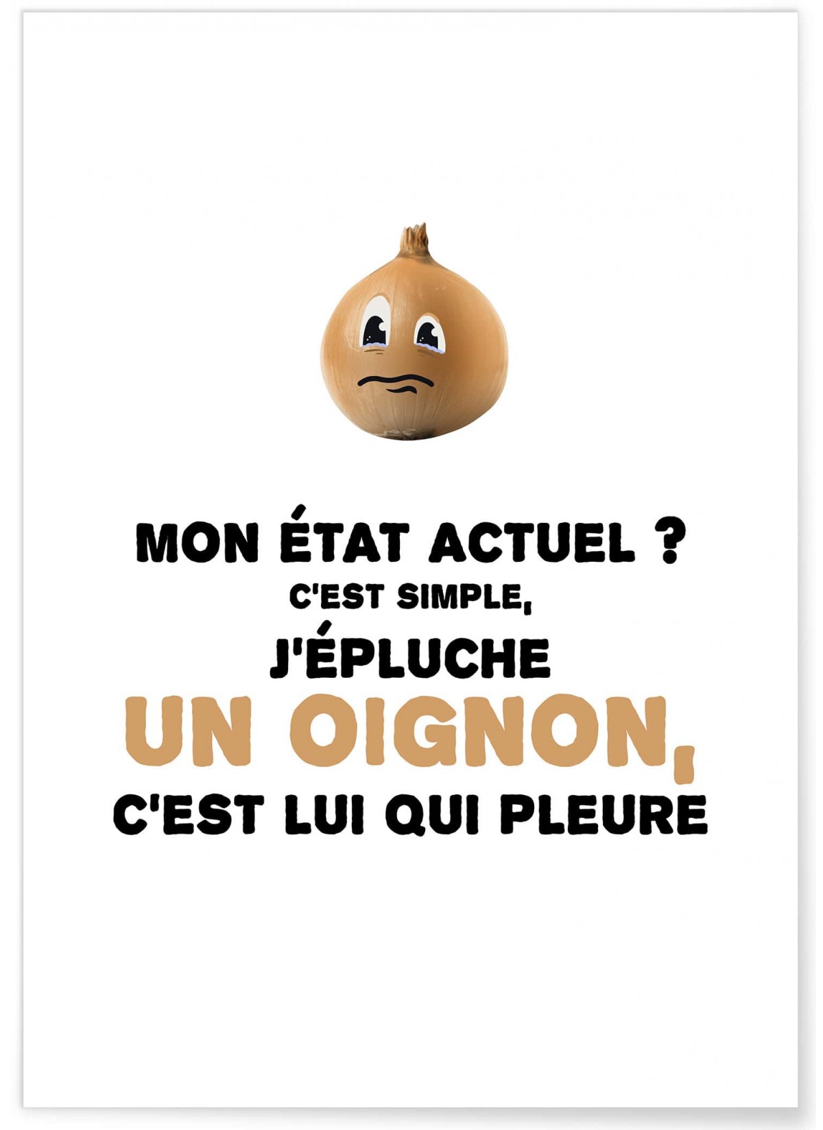 Affiche Oignon