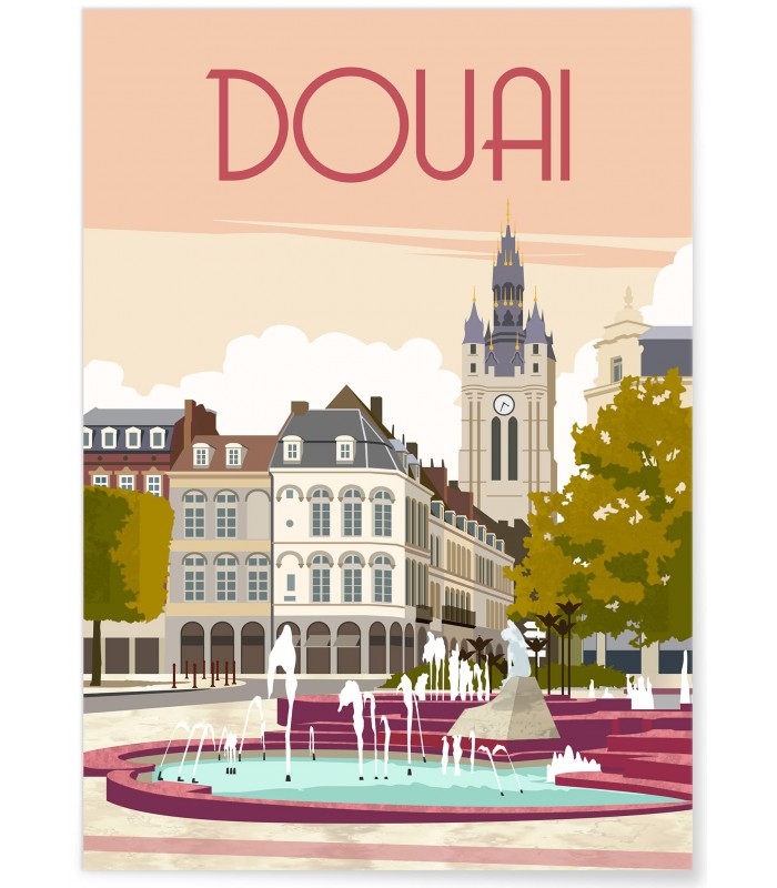 Affiche ville Douai