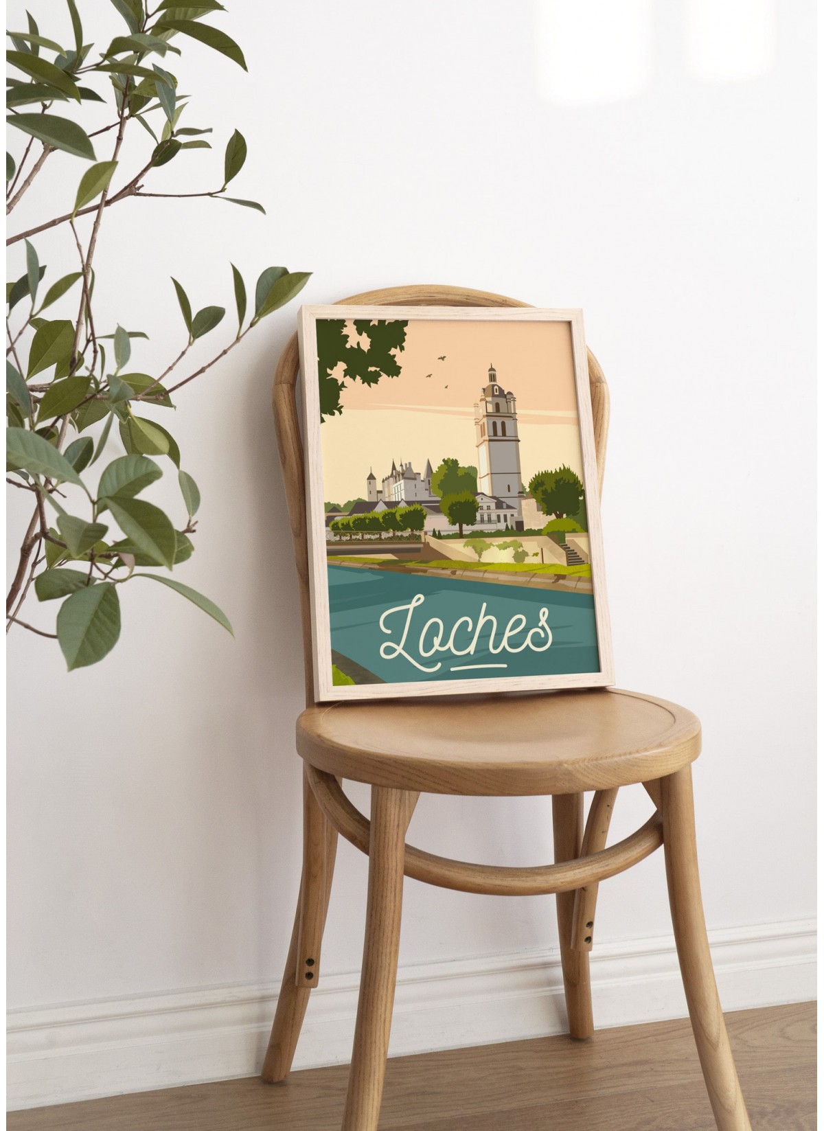 Affiche ville Loches