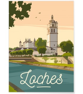 Affiche ville Loches