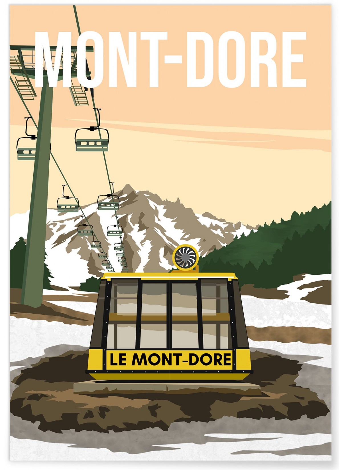 Affiche ville Mont-Dore