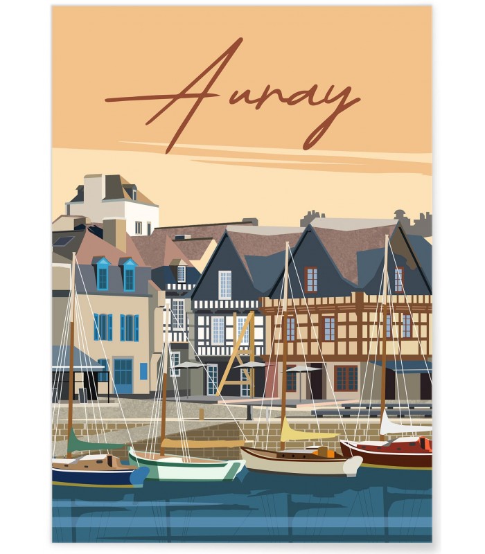 Affiche ville Auray