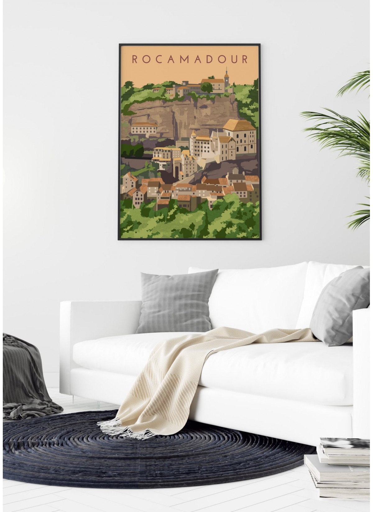 Affiche ville Rocamadour