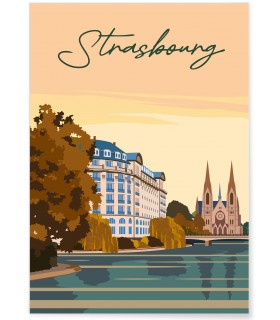 Affiche ville Strasbourg 2