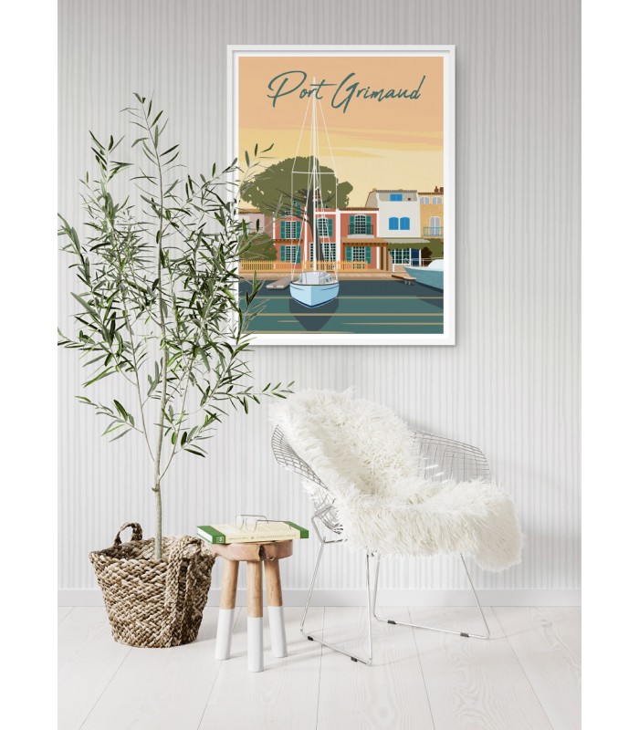 Affiche ville Port Grimaud