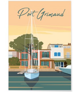 Affiche ville Port Grimaud
