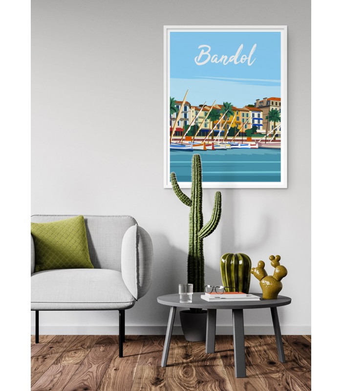 Affiche ville Bandol