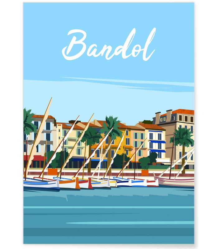 Affiche ville Bandol