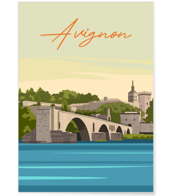 Affiche ville Avignon 2