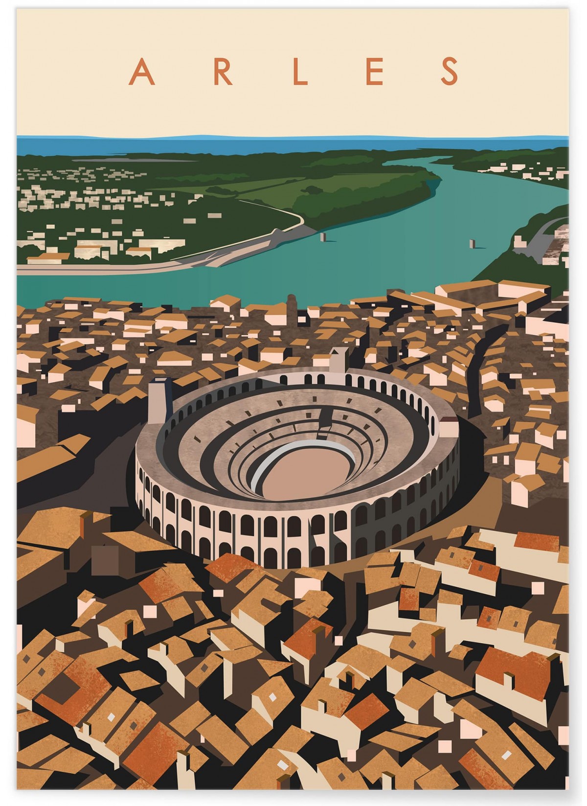 Affiche ville Arles 2