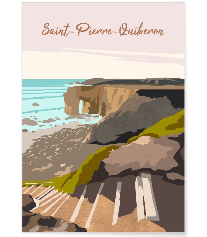 Affiche ville Saint-Pierre-Quiberon