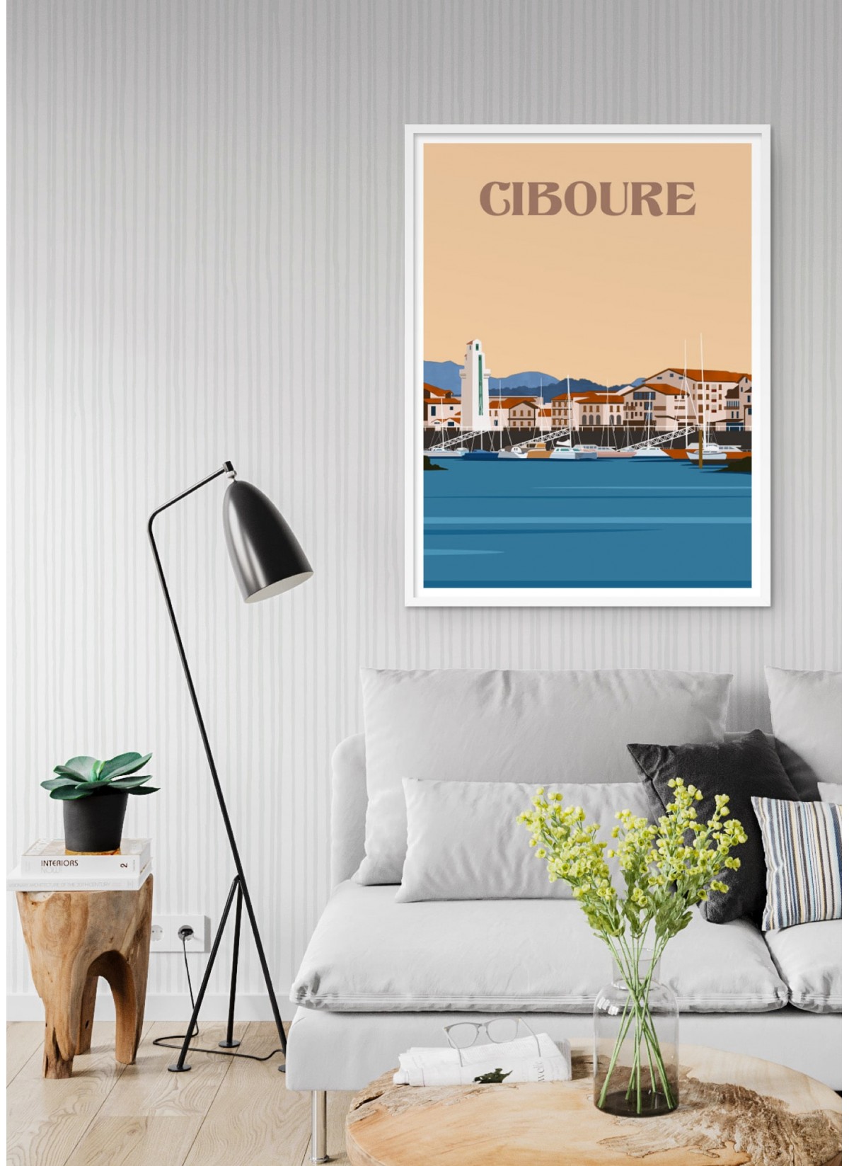 Affiche ville Ciboure