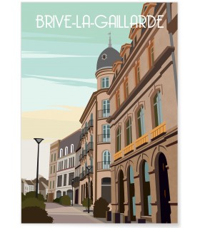 Affiche ville Brive-la-Gaillarde