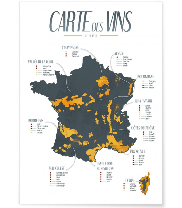 Affiche "Carte des Vins"