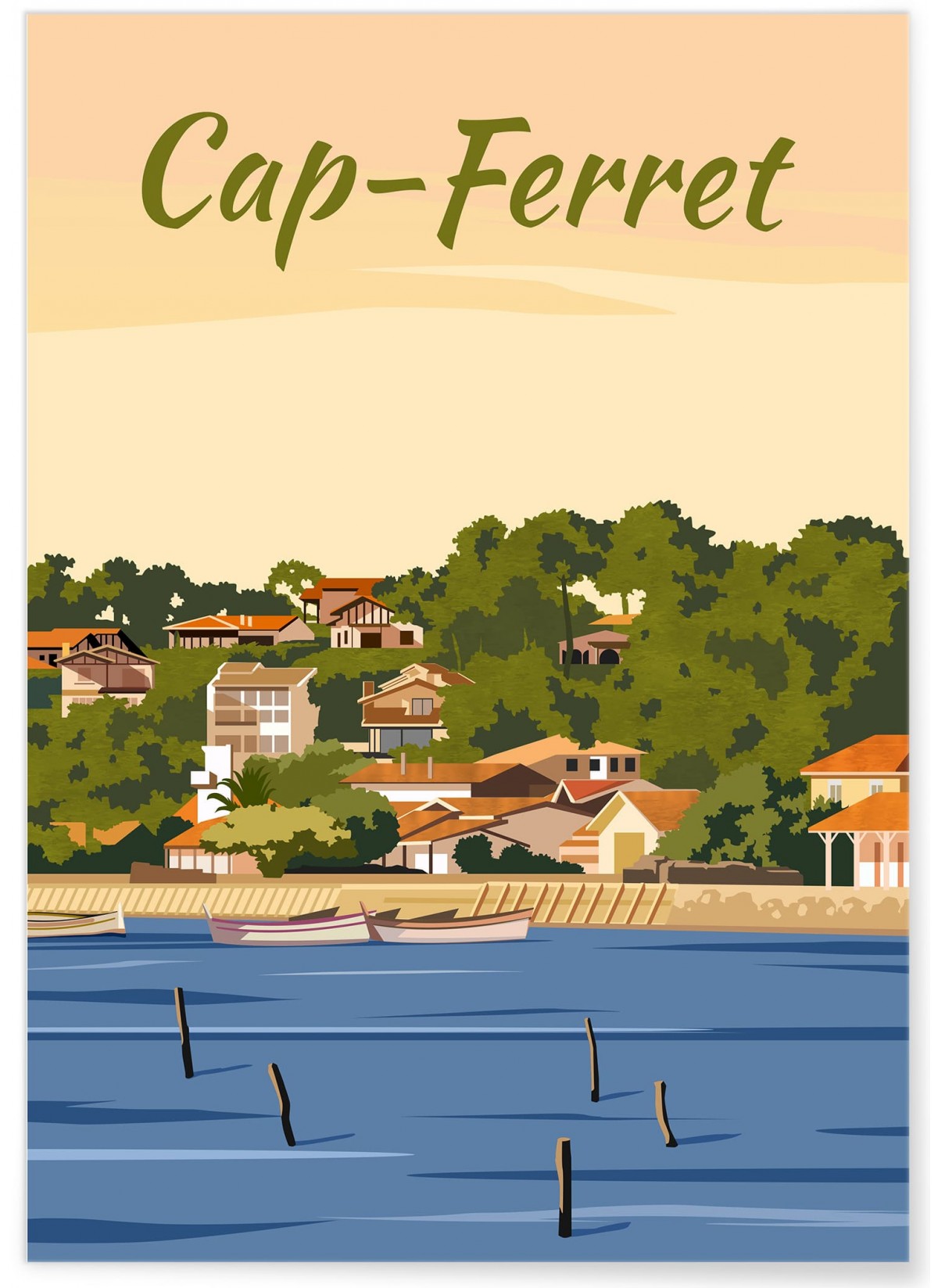Affiche ville Cap-Ferret 2