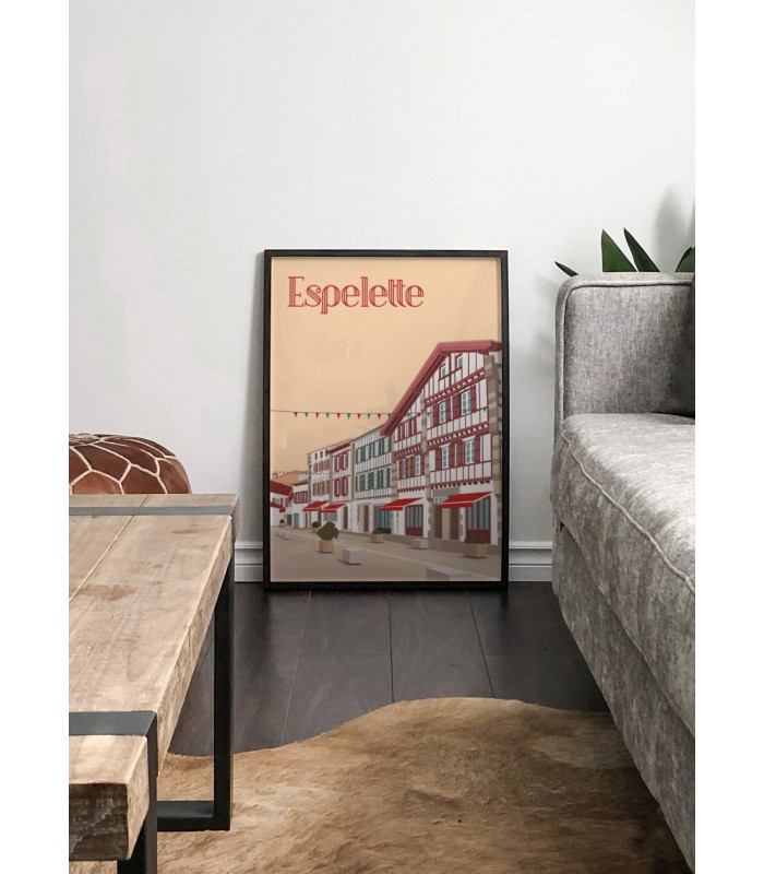 Affiche ville Espelette