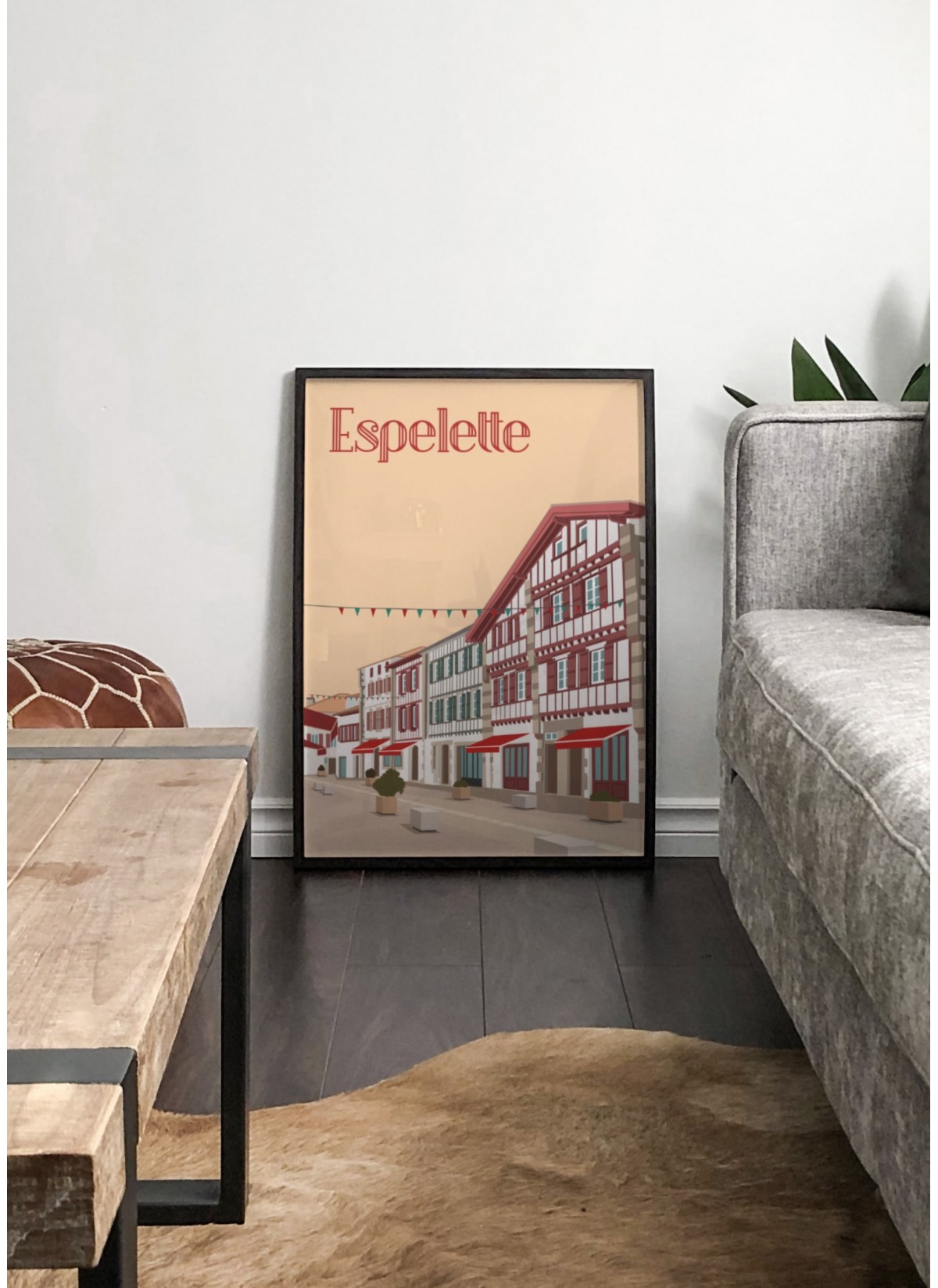 Affiche ville Espelette