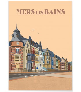 Affiche ville Mers-les-Bains