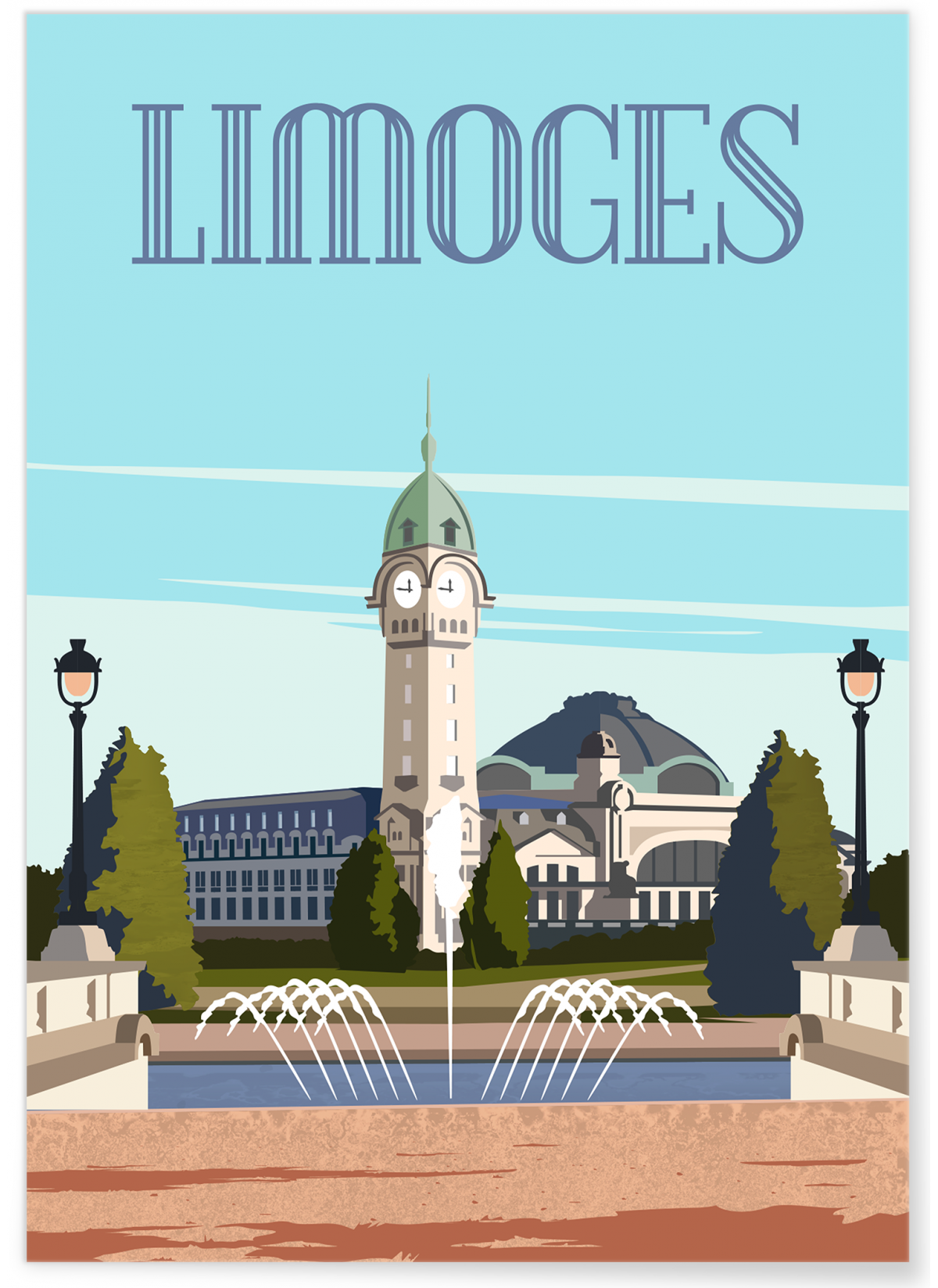 Affiche ville Limoges 3
