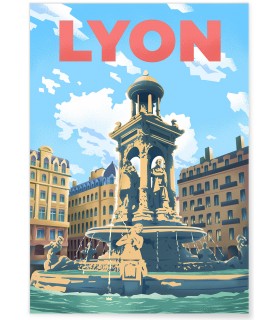 Affiche ville Lyon 3