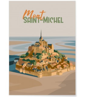 Affiche ville Mont-Saint-Michel 2