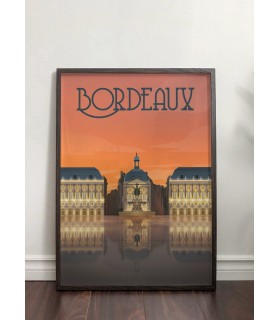 Affiche ville Bordeaux