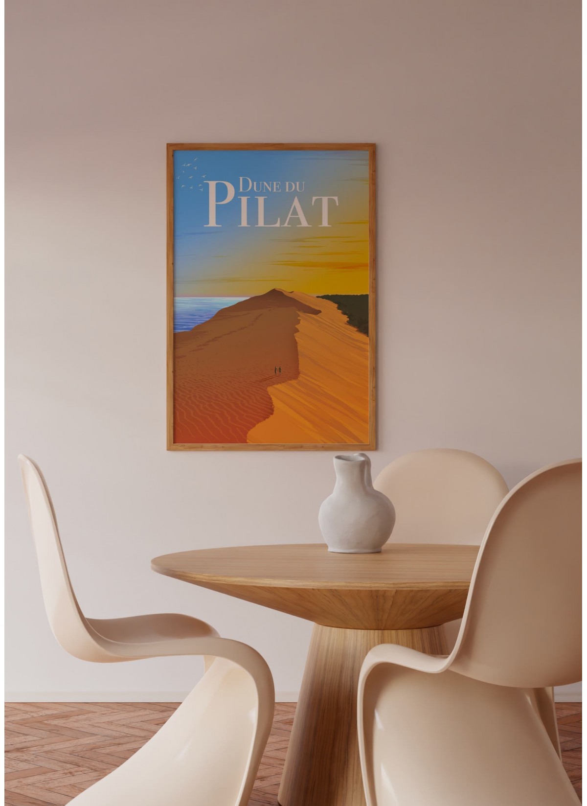 Affiche Dune du Pilat, affiche voyage |  L’Afficherie