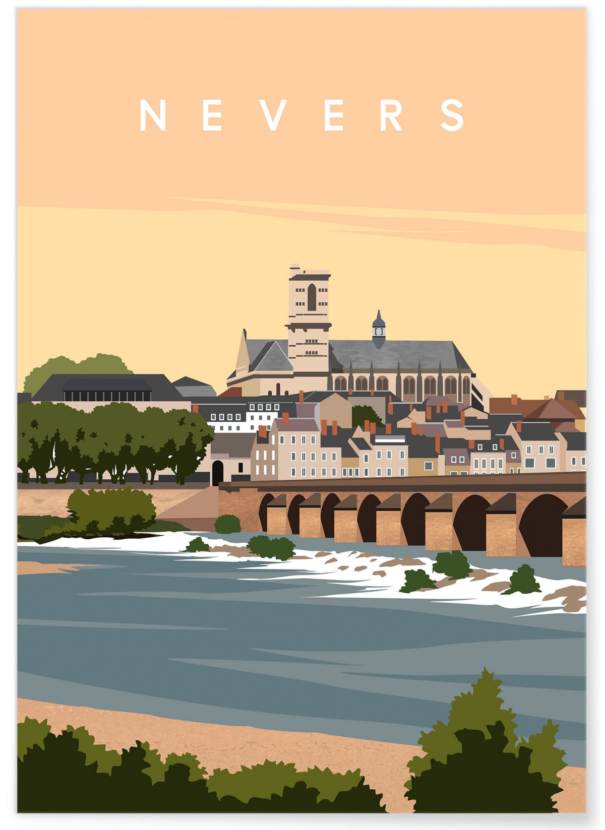 Affiche ville Nevers