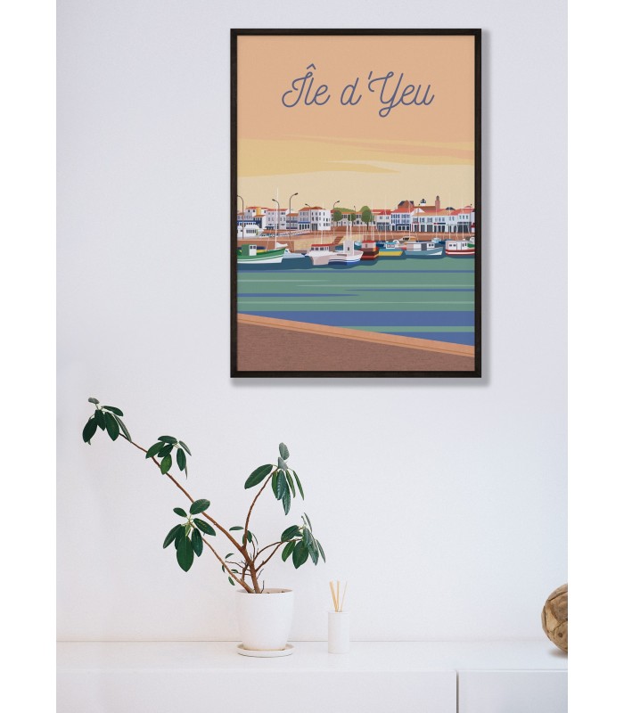 Affiche Île d'Yeu - Port Joinville